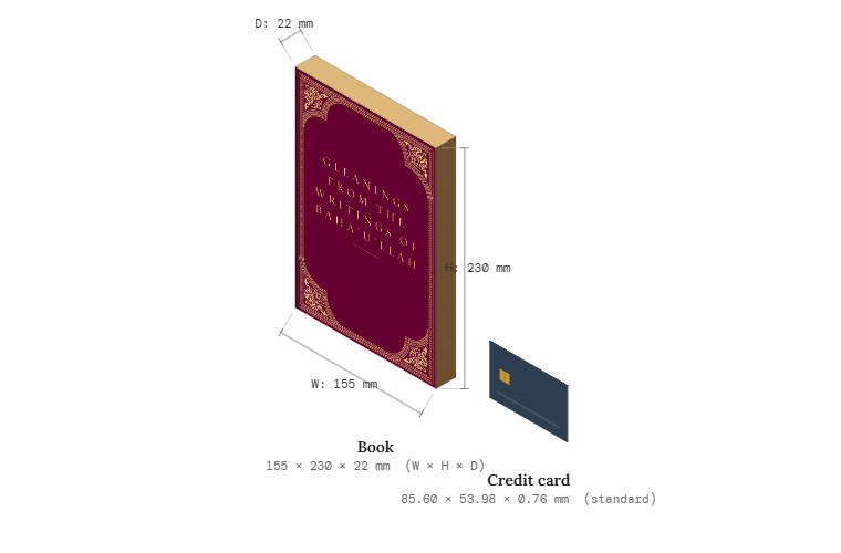 Gleanings from the Writings of Bahá'u'lláh (US hardcover)