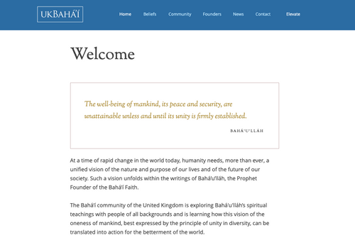 UK Bahá’í Website