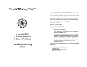 The Alchemy of Peace
